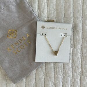 Kendra Scott smokey druzy gold necklace